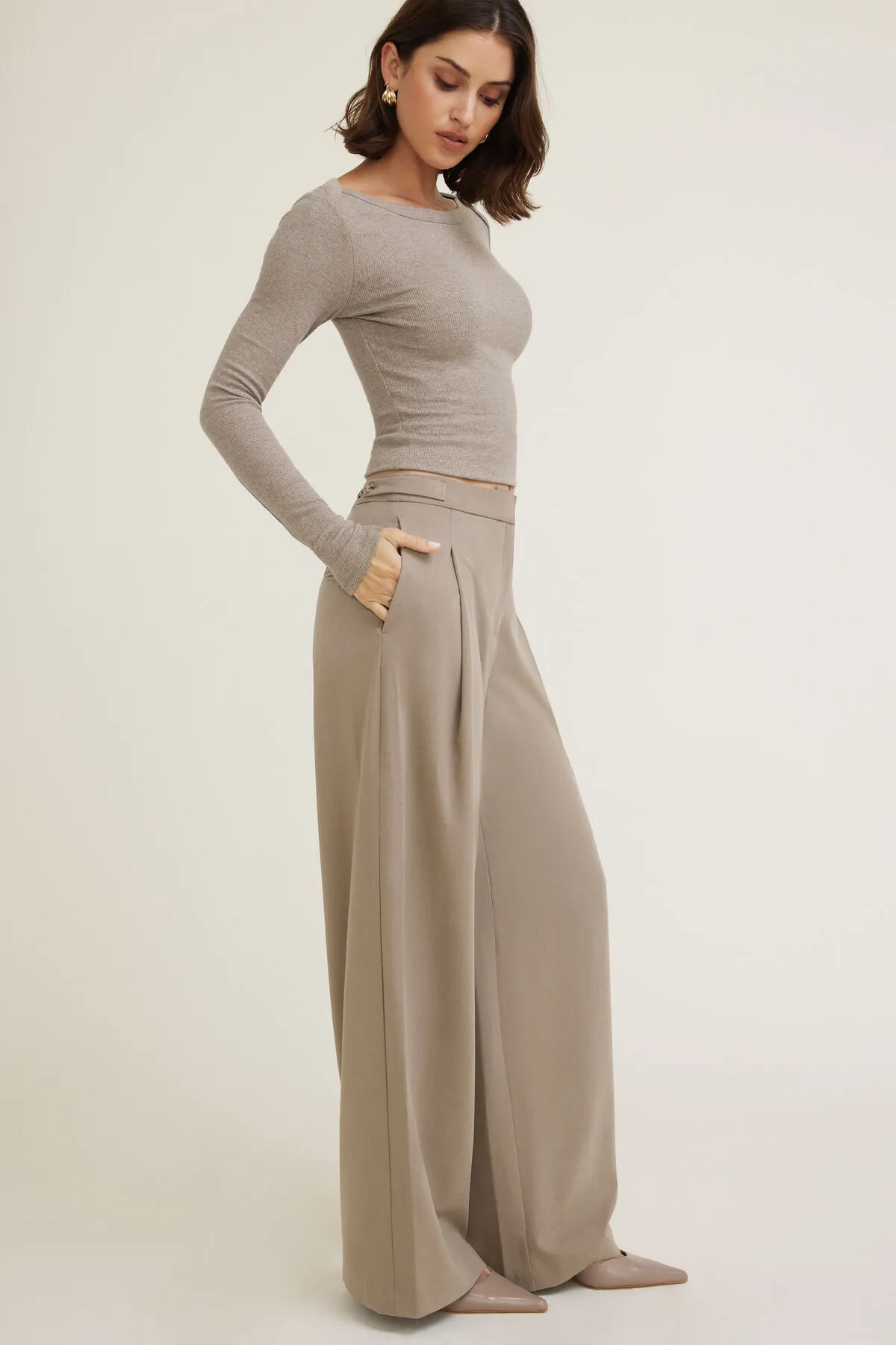 Leni Pleated Wide Leg Pants sold by Dynamite product image thumbnail 3