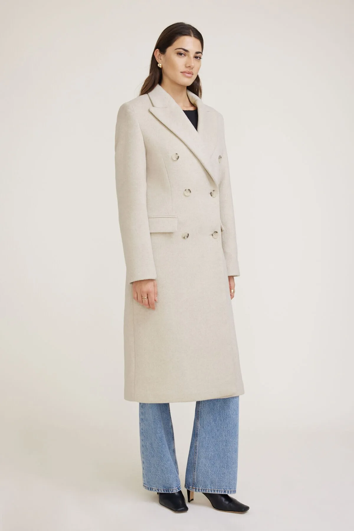 Oversized Double Breasted Wool Coat sold by Dynamite product image thumbnail 3