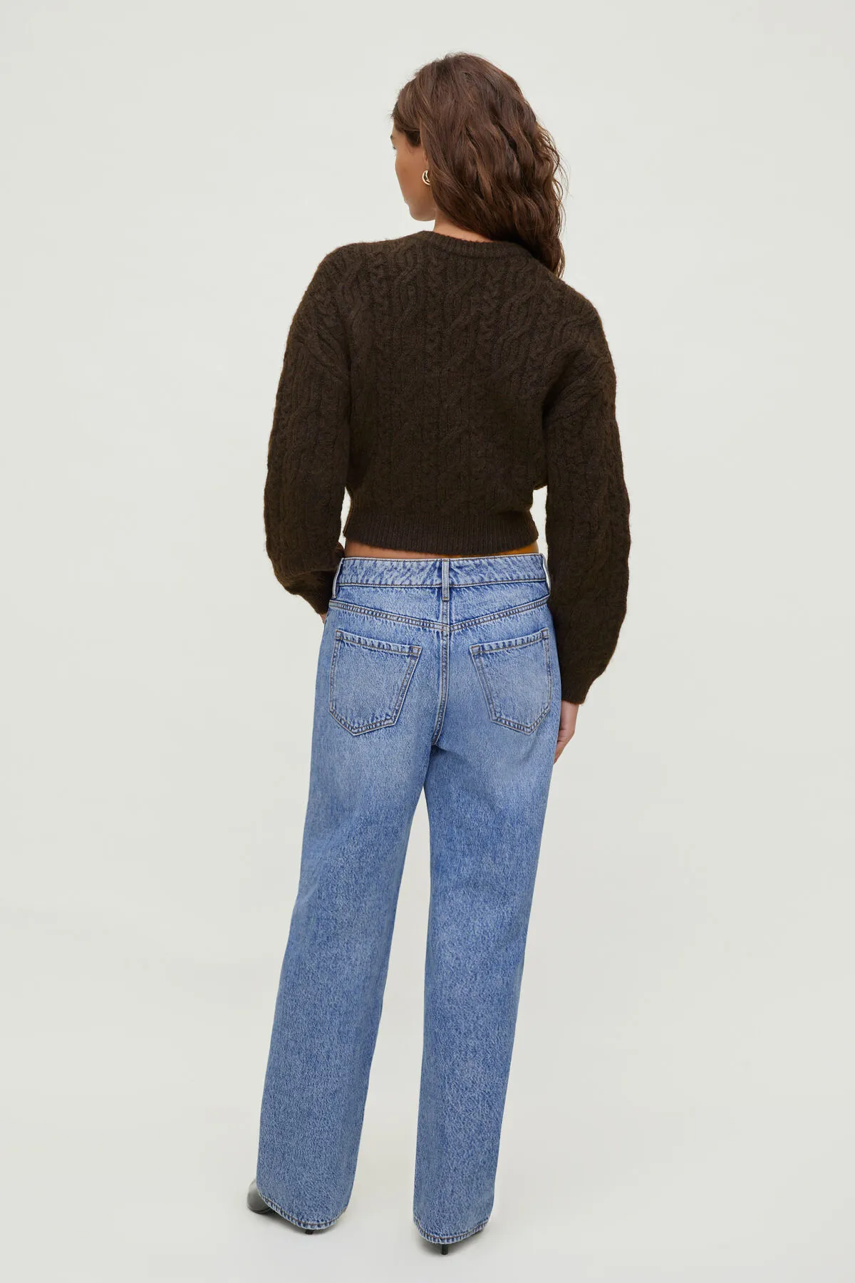 Cable Knit Zip Up Sweater sold by Dynamite product image thumbnail 2
