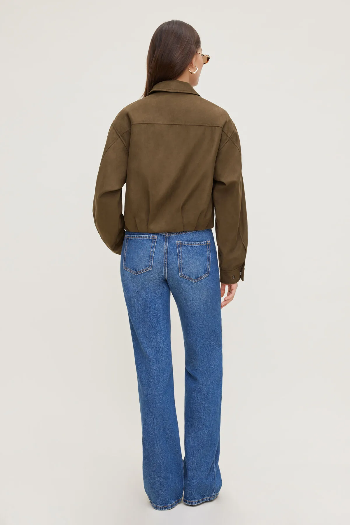 Balloon Faux Suede Jacket sold by Dynamite product image thumbnail 2