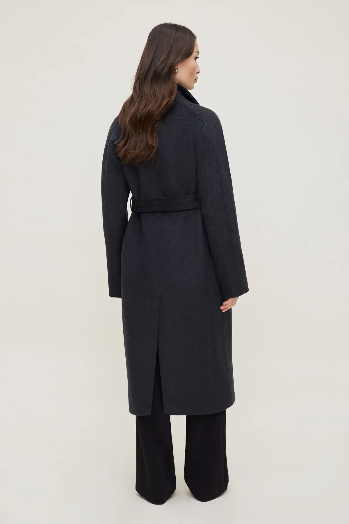 Belted Wool Wrap Coat sold by Dynamite product image thumbnail 2