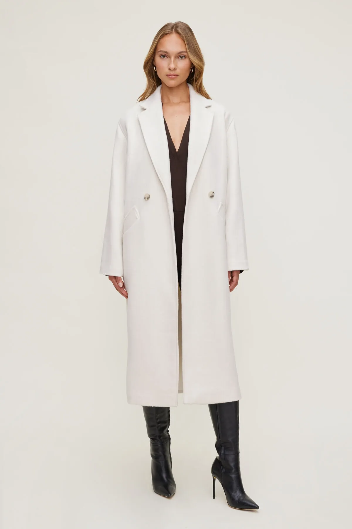 Unstructured Wool Coat sold by Dynamite
