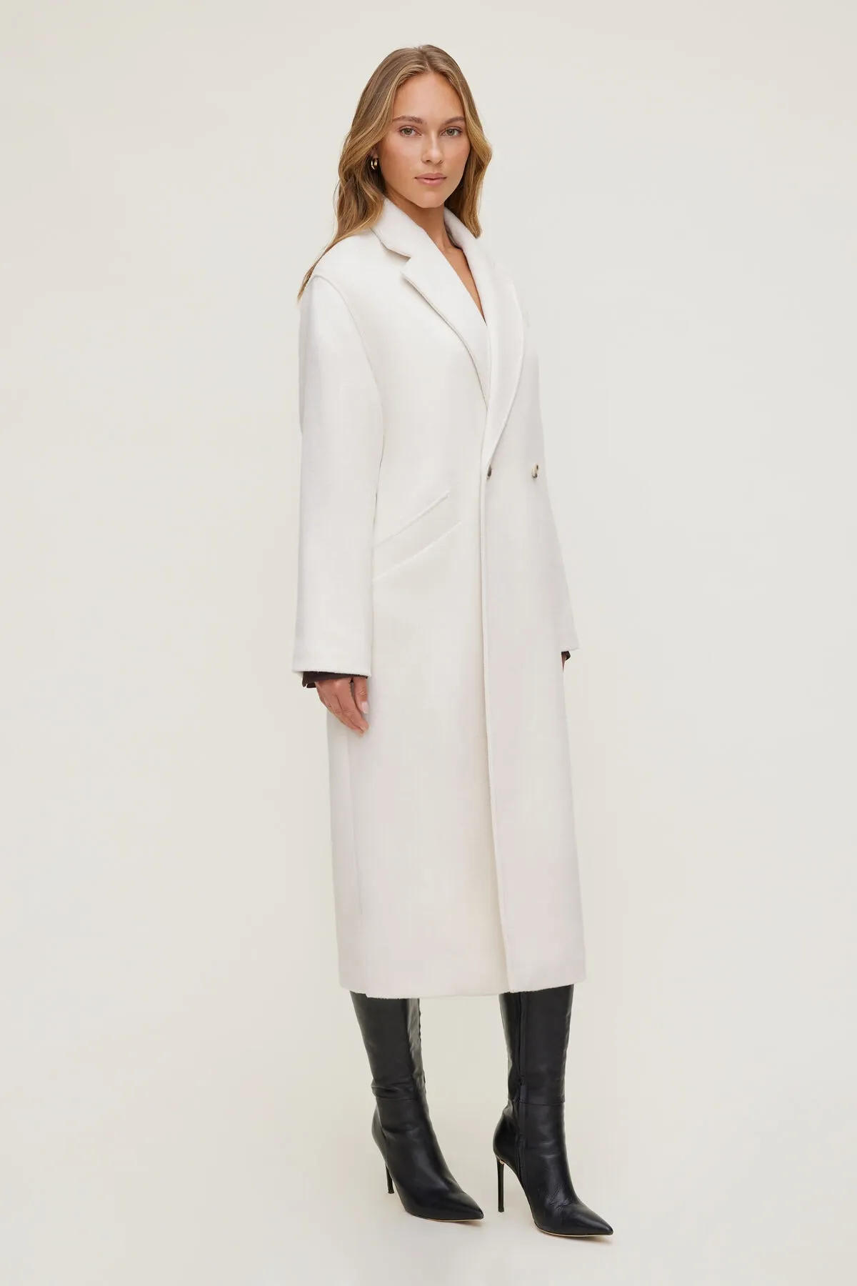 Unstructured Wool Coat sold by Dynamite product image thumbnail 3