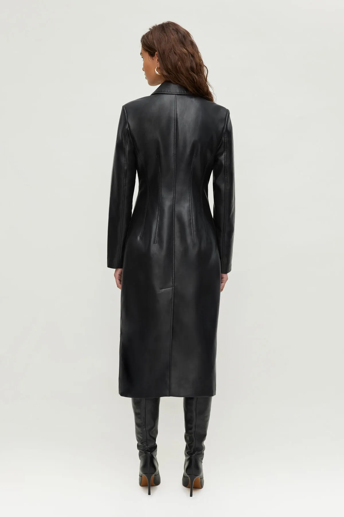 Faux Leather Trench Coat sold by Dynamite product image thumbnail 2