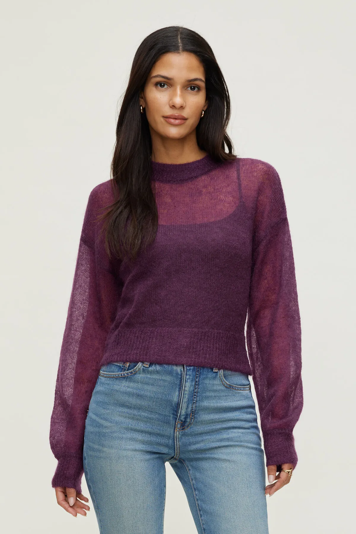 Premium Mohair Balloon Sleeve Sweater sold by Dynamite product image thumbnail 4