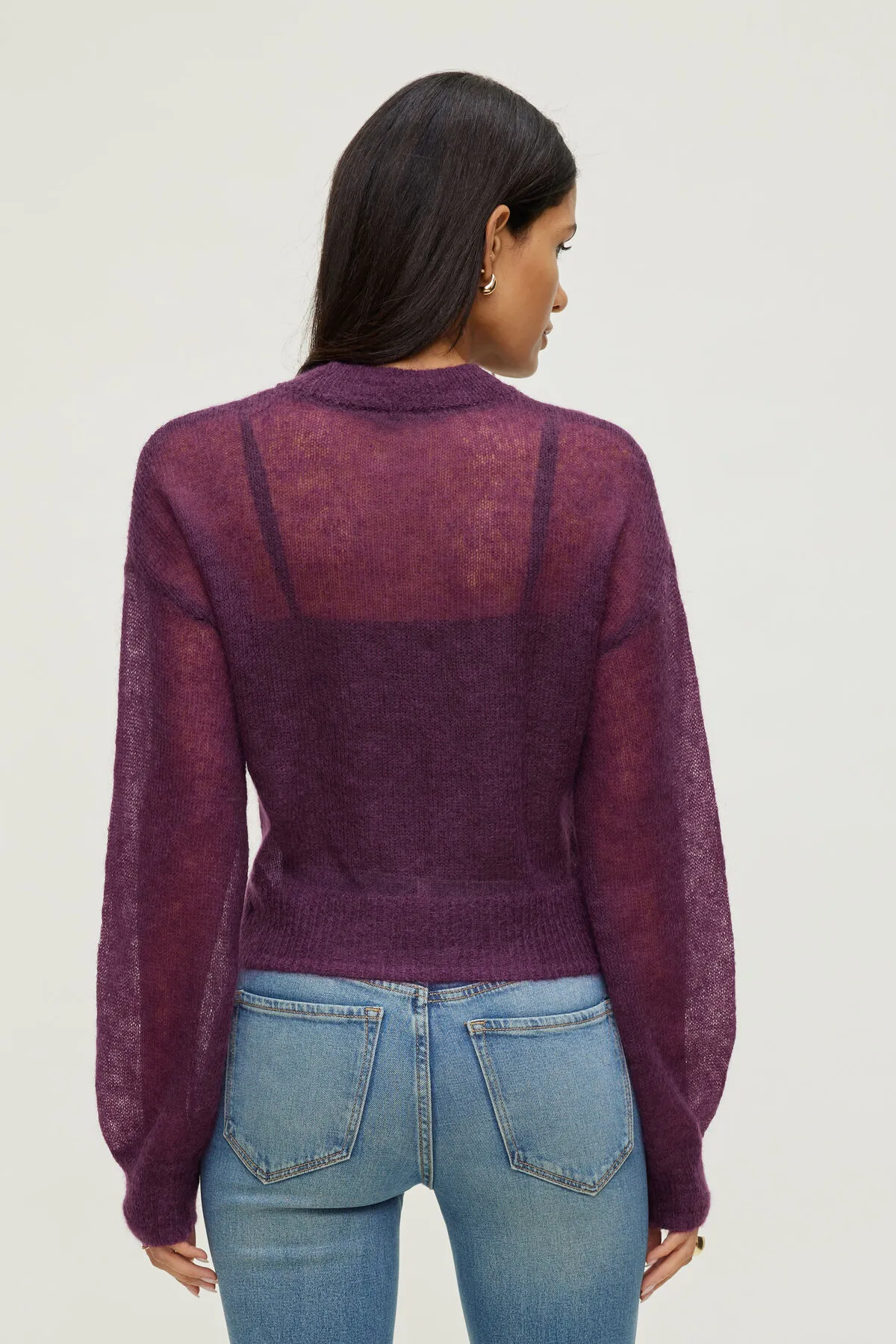 Premium Mohair Balloon Sleeve Sweater sold by Dynamite product image thumbnail 5