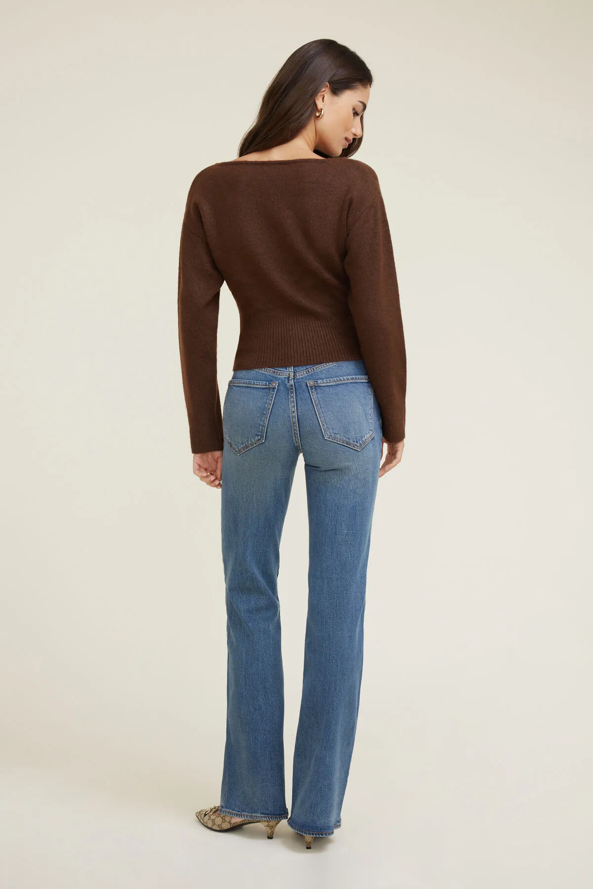Juliet Cinched Boat Neck Sweater sold by Dynamite product image thumbnail 2