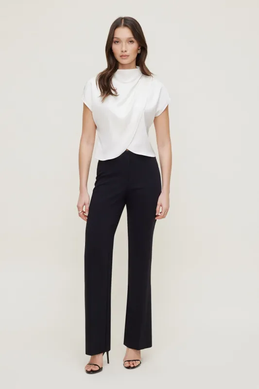 Ella Layered Satin Blouse sold by Dynamite