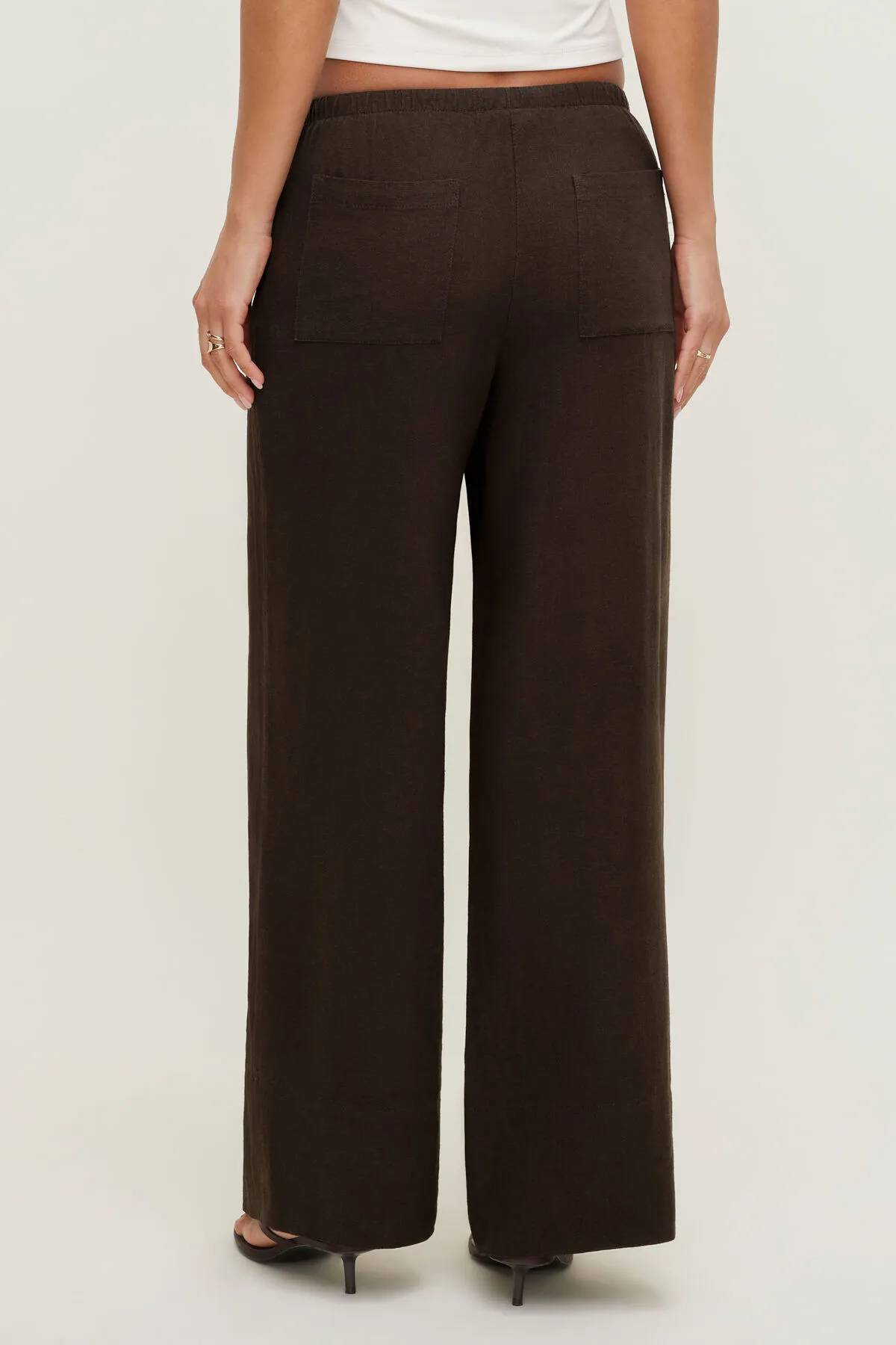 Leo Linen Wide Leg Pants sold by Dynamite product image thumbnail 5