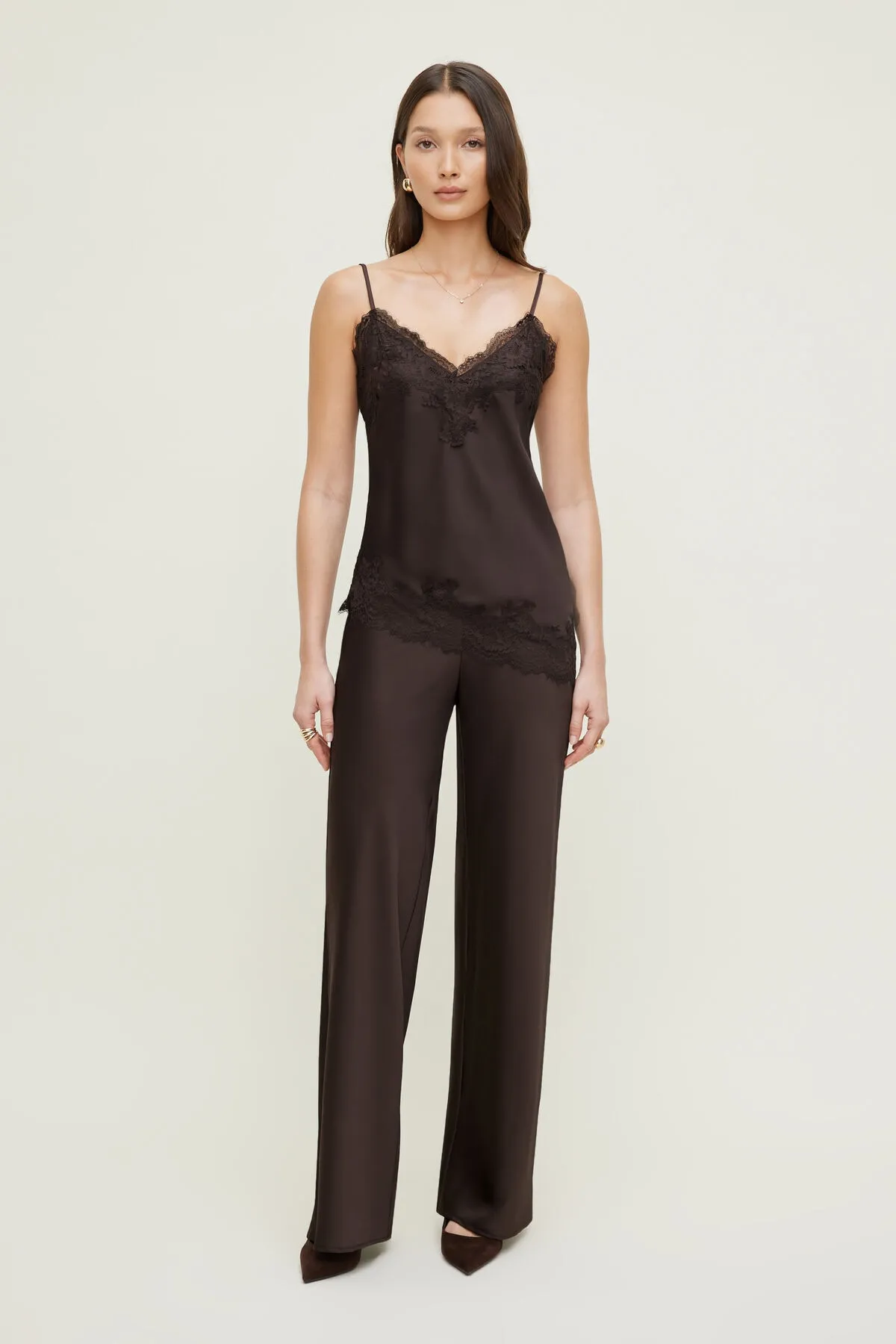 Izzy Wide Leg Satin Pants sold by Dynamite