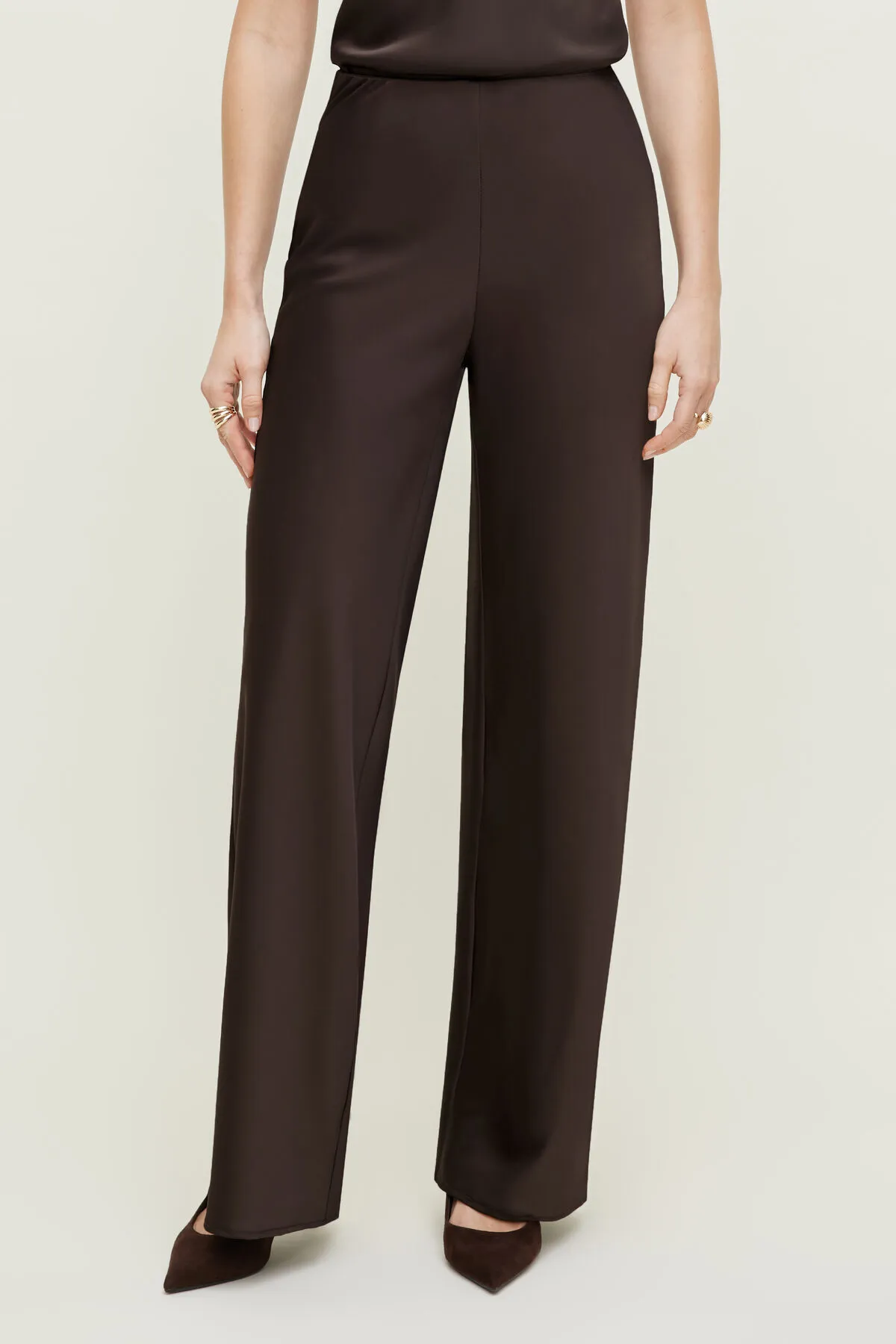 Izzy Wide Leg Satin Pants sold by Dynamite product image thumbnail 4