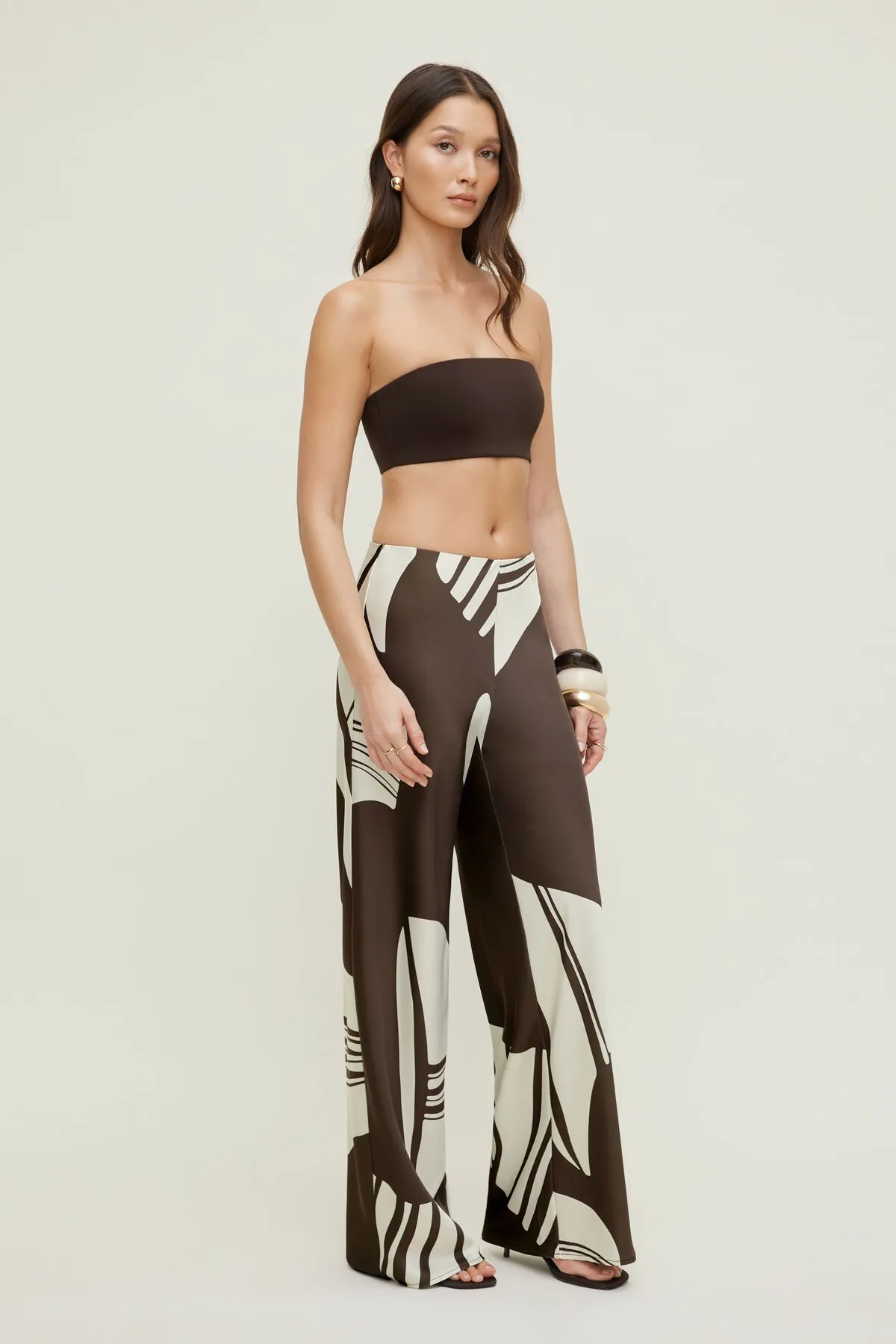 Izzy Wide Leg Satin Pants sold by Dynamite product image thumbnail 3