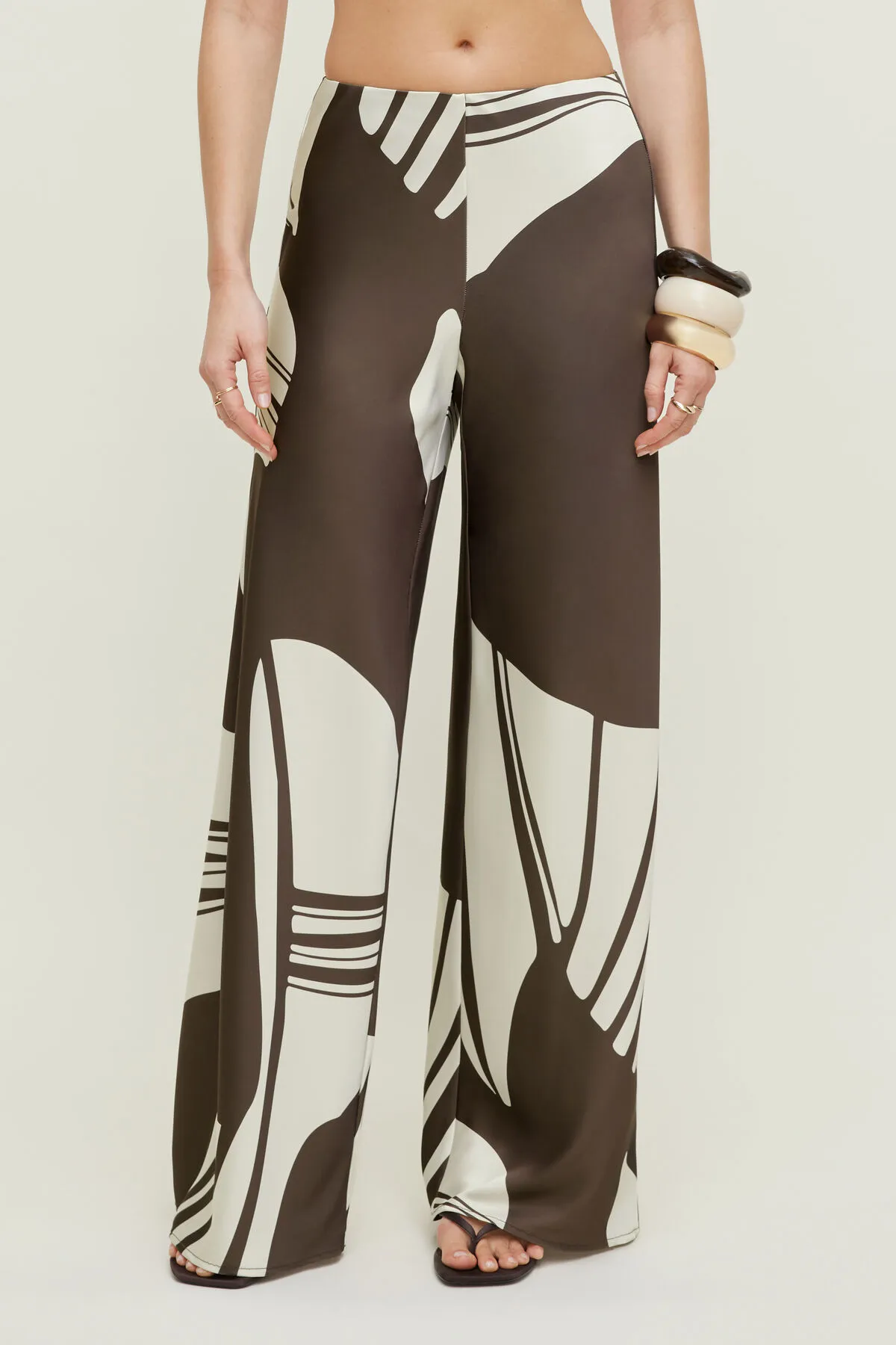 Izzy Wide Leg Satin Pants sold by Dynamite product image thumbnail 4