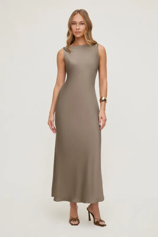 Nora Satin Maxi Slip Dress sold by Dynamite