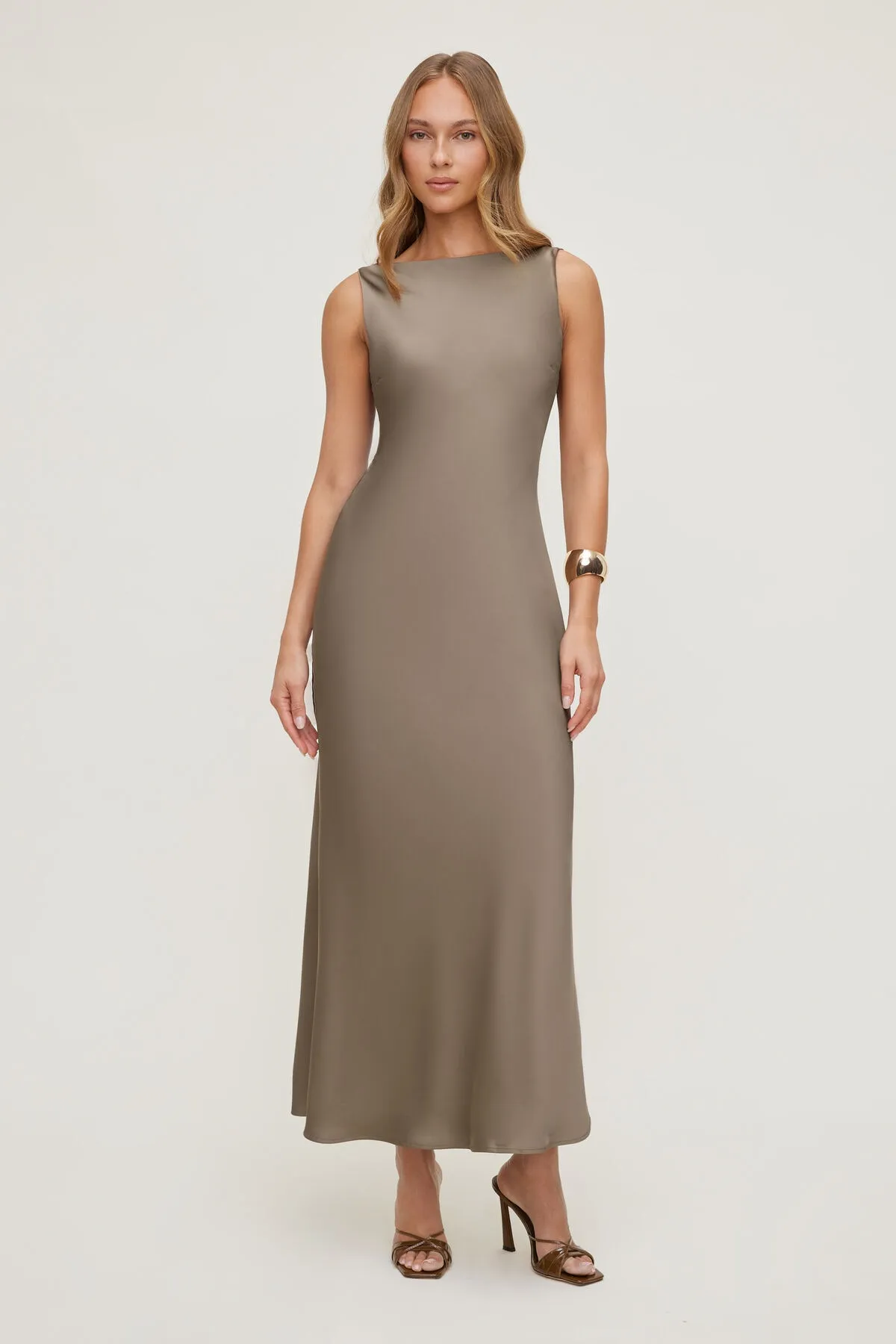 Nora Satin Maxi Slip Dress sold by Dynamite