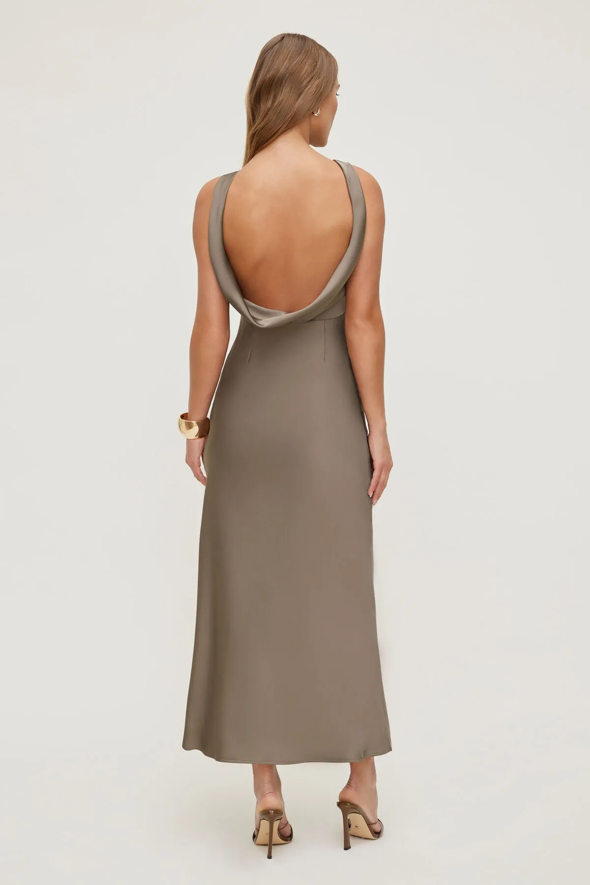 Nora Satin Maxi Slip Dress sold by Dynamite product image thumbnail 2