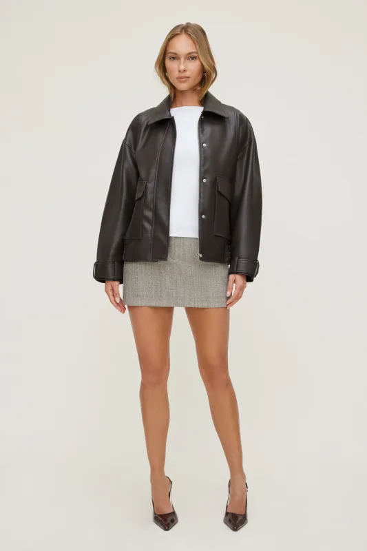 Josefine Herringbone Mini Skort sold by Dynamite