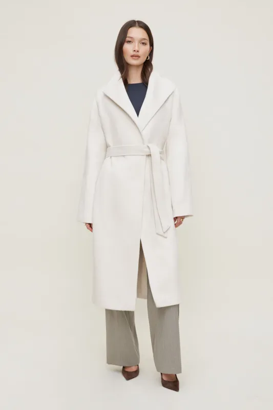Belted Wool Wrap Coat sold by Dynamite