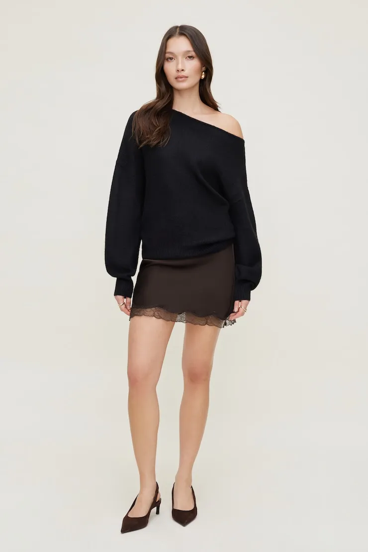 Lola Off Shoulder Sweater sold by Dynamite