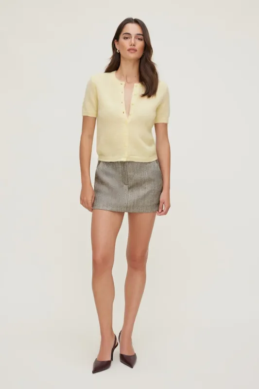 Premium Mohair Short Sleeve Cardigan sold by Dynamite