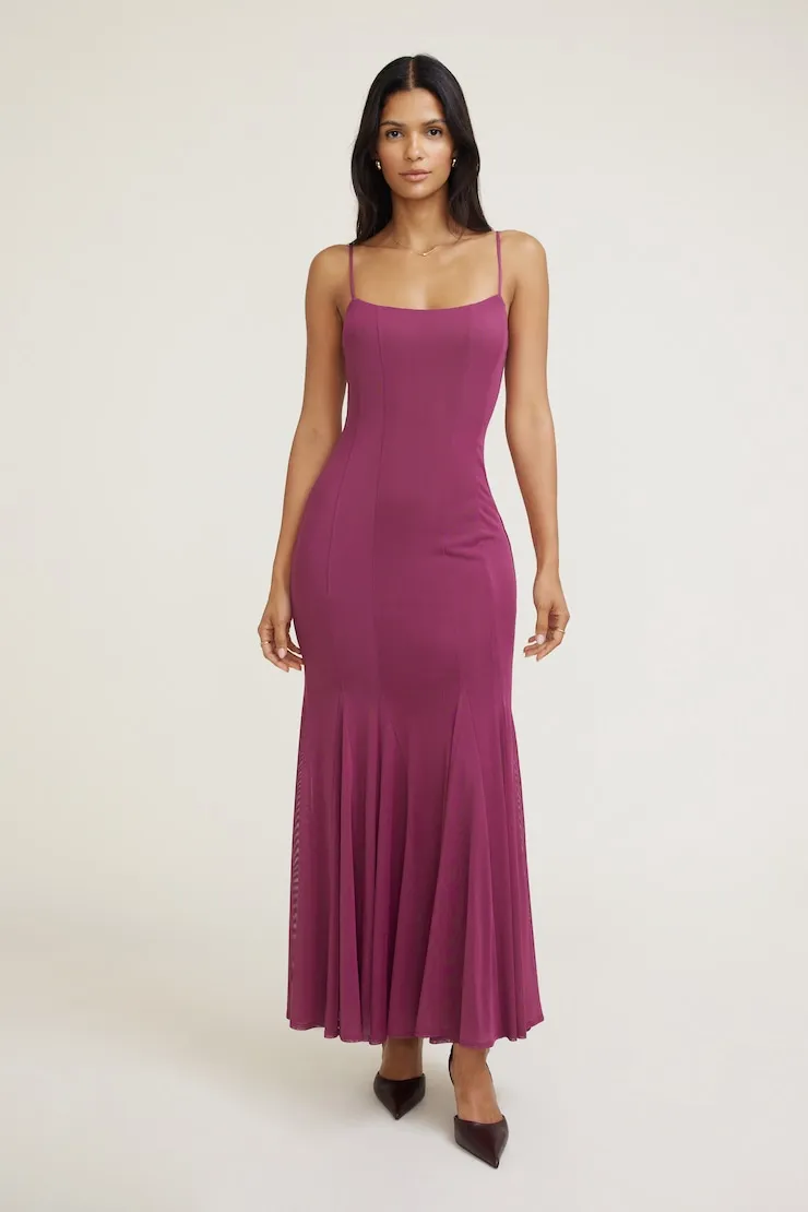 Dahlia Scoop Neck Mermaid Maxi Dress sold by Dynamite