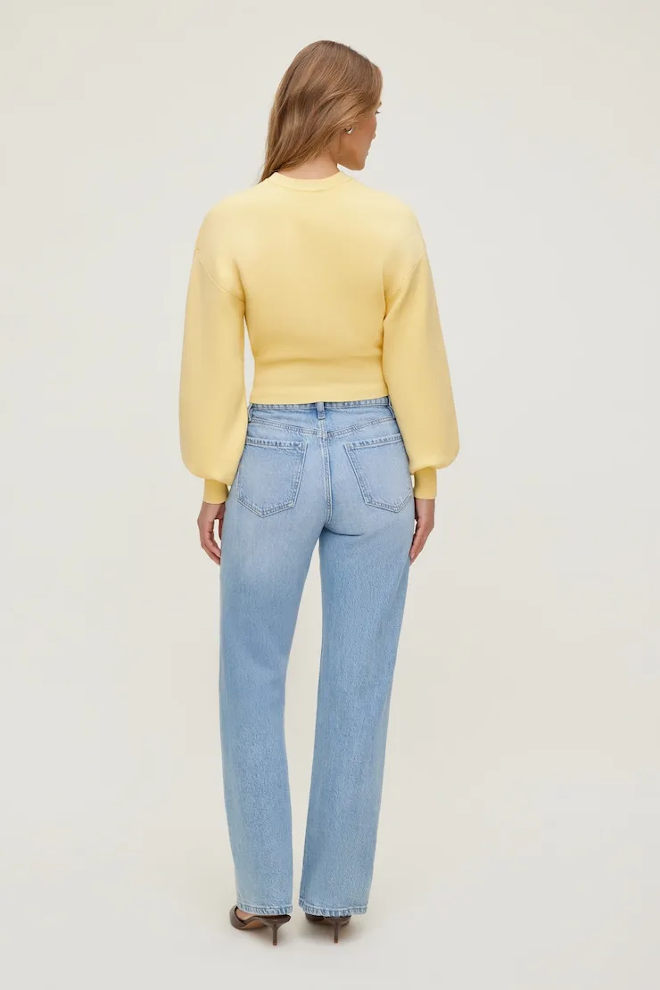 Balloon Sleeve Sweater - Dynamite - Yellow - Women Clothing sold by Dynamite product image thumbnail 2