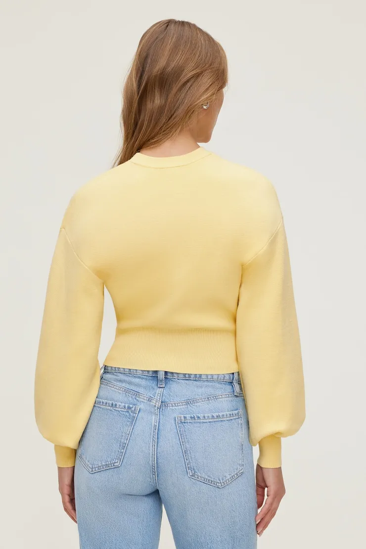 Balloon Sleeve Sweater - Dynamite - Yellow - Women Clothing sold by Dynamite product image thumbnail 5