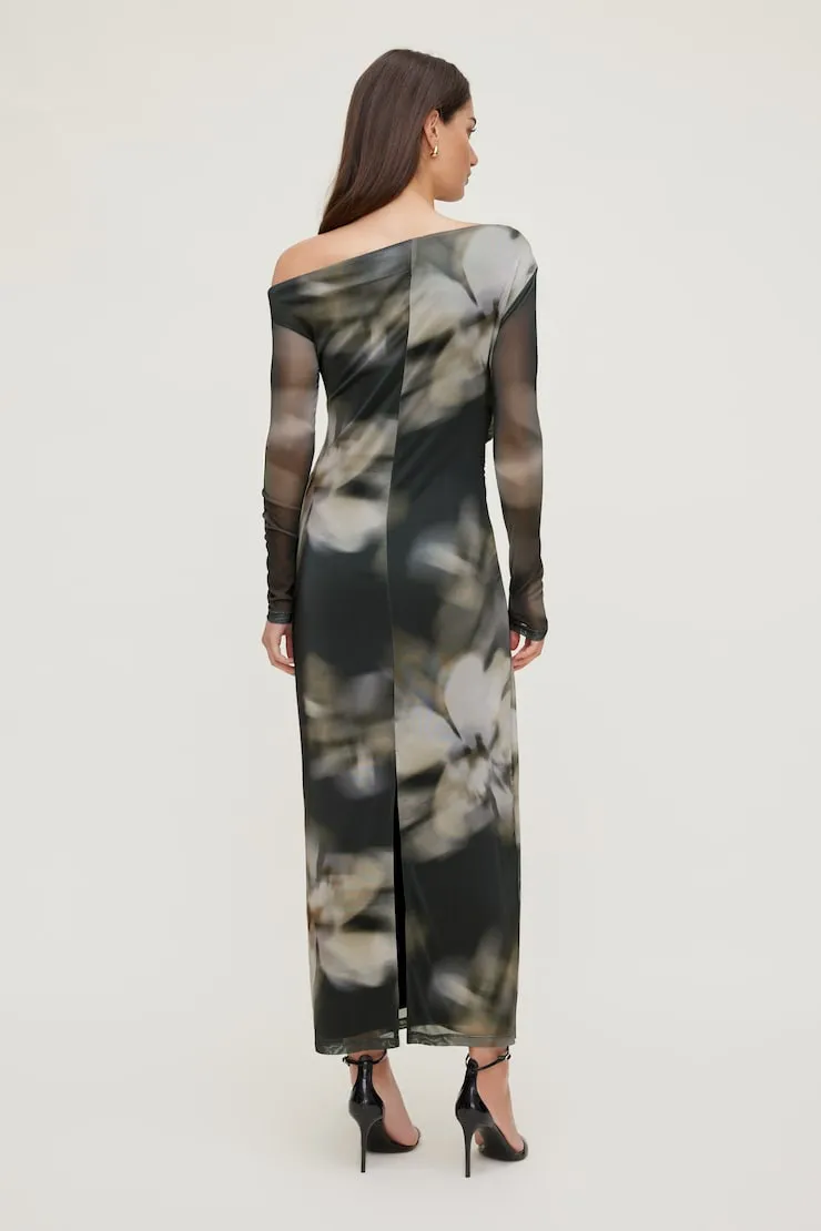 Off Shoulder Mesh Maxi Dress sold by Dynamite product image thumbnail 2