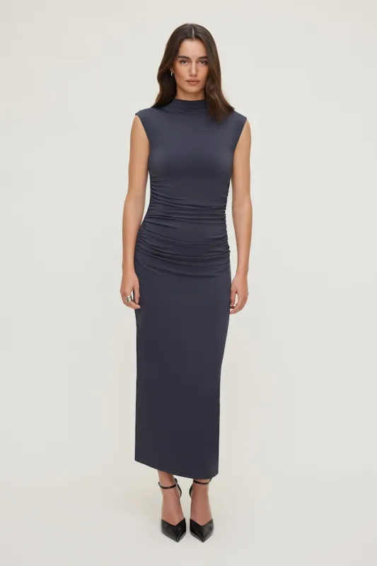 Bria Sculpt Mock Neck Maxi Dress sold by Dynamite