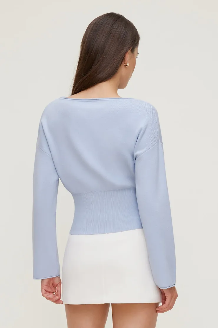 Cinched Boat Neck Sweater sold by Dynamite product image thumbnail 5