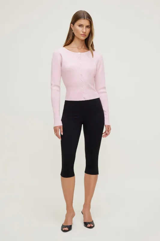 Sara Ribbed Cinch Hem Cardigan sold by Dynamite