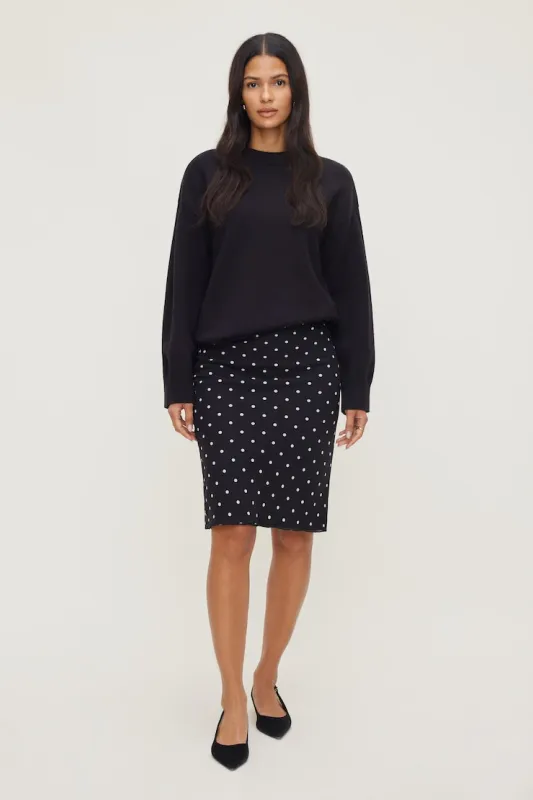 Polka Dot Midi Skirt sold by Dynamite