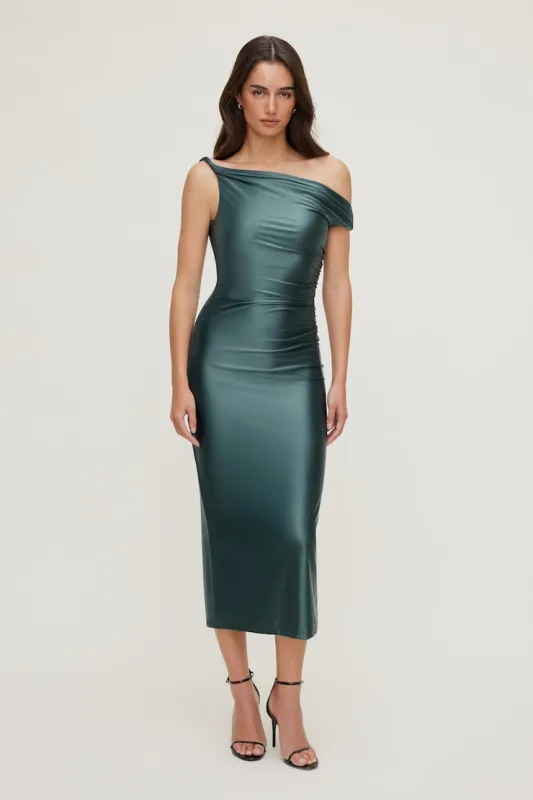 Jayde Stretch Satin Maxi Dress sold by Dynamite