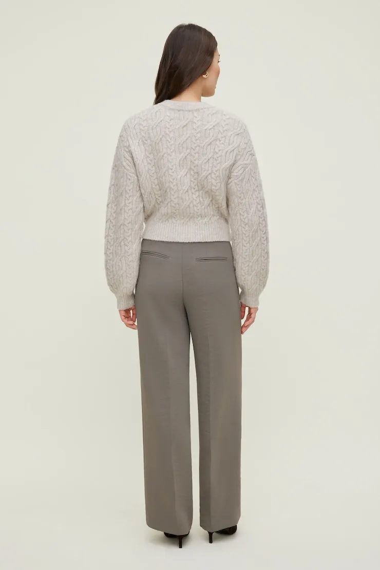 Cable Knit Zip Up Sweater sold by Dynamite product image thumbnail 2