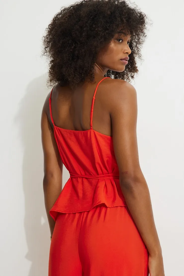Asymmetric Back Tie Camisole sold by Dynamite product image thumbnail 4