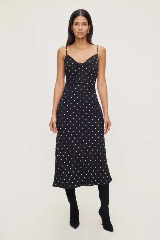 Estera Polka Dot Maxi Dress sold by Dynamite