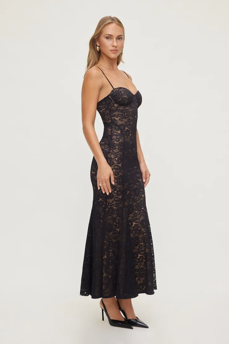 Monet Lace Overlay Maxi Dress sold by Dynamite product image thumbnail 3