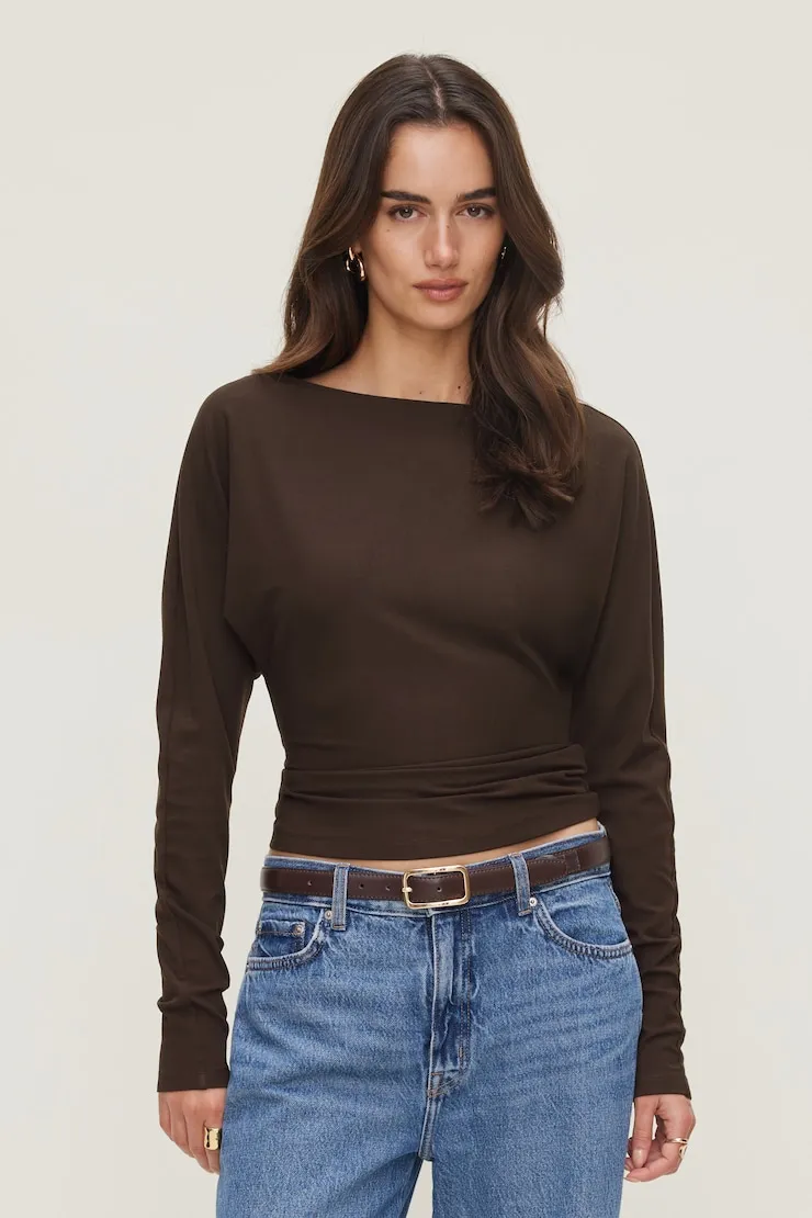 Mira Dolman Sleeve Top sold by Dynamite product image thumbnail 4