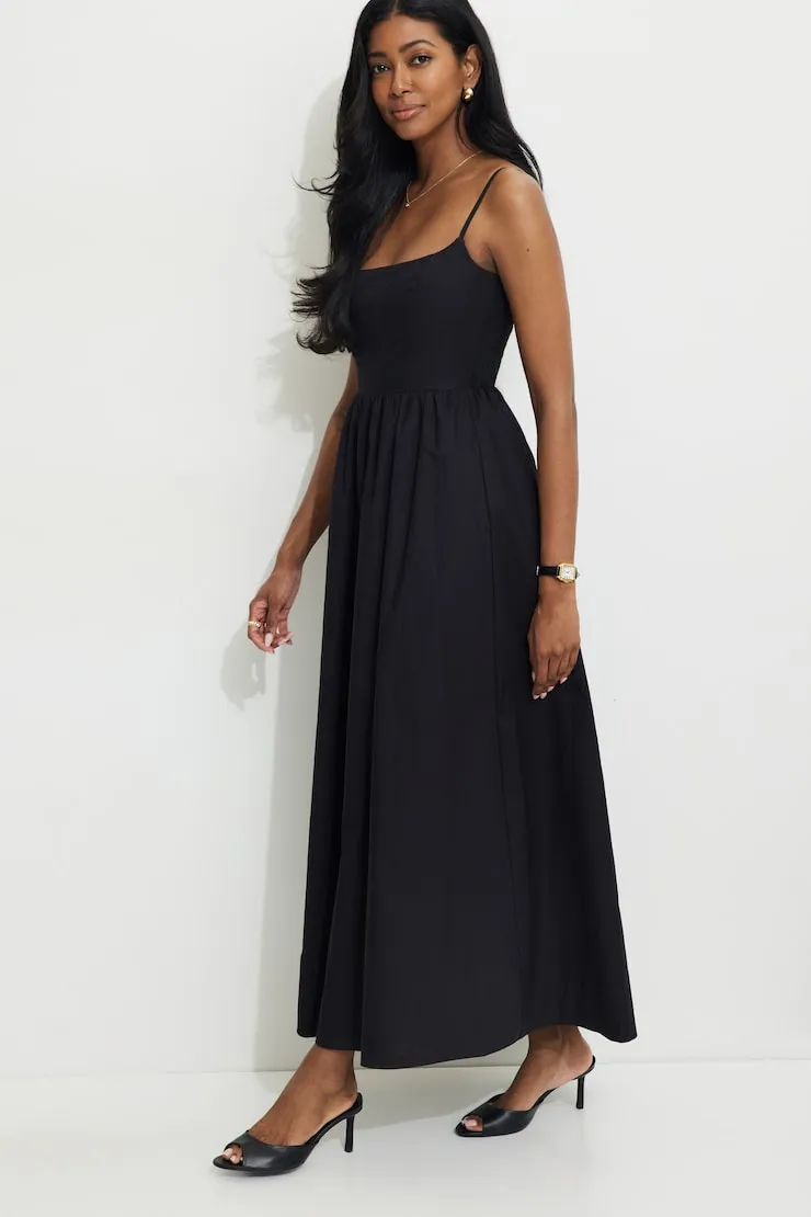 Bustier Poplin Maxi Dress sold by Dynamite product image thumbnail 3