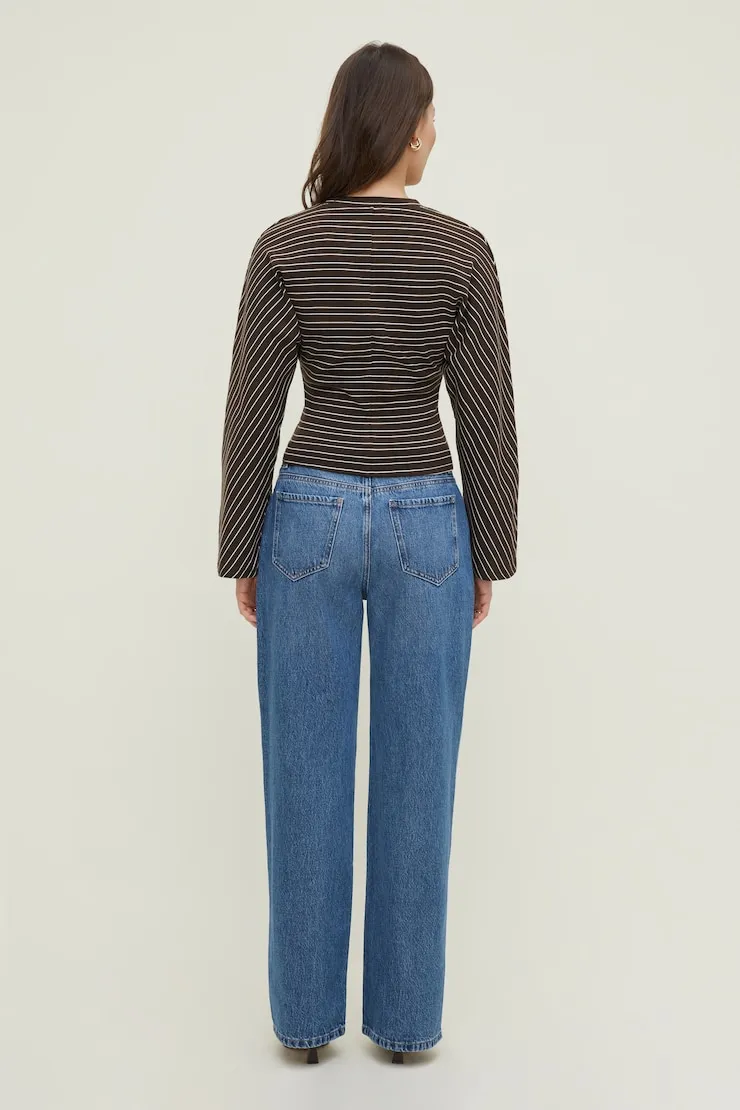 Striped Dolman Heavy Cotton Top sold by Dynamite product image thumbnail 2