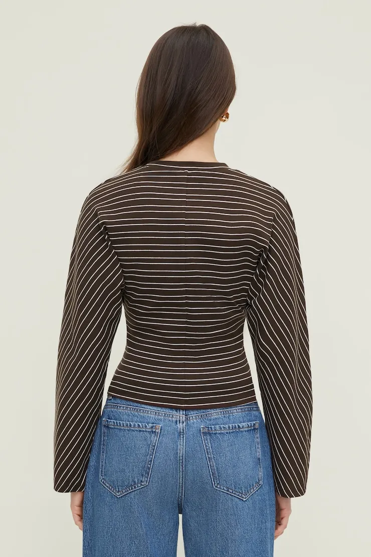 Striped Dolman Heavy Cotton Top sold by Dynamite product image thumbnail 5
