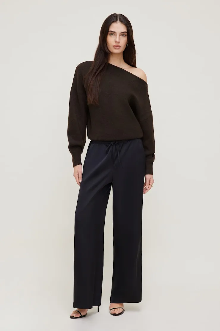 Leo Satin Wide Leg Pants sold by Dynamite