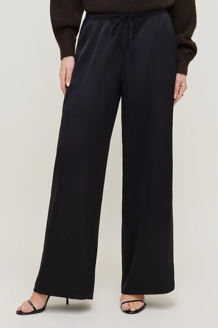 Leo Satin Wide Leg Pants sold by Dynamite product image thumbnail 4