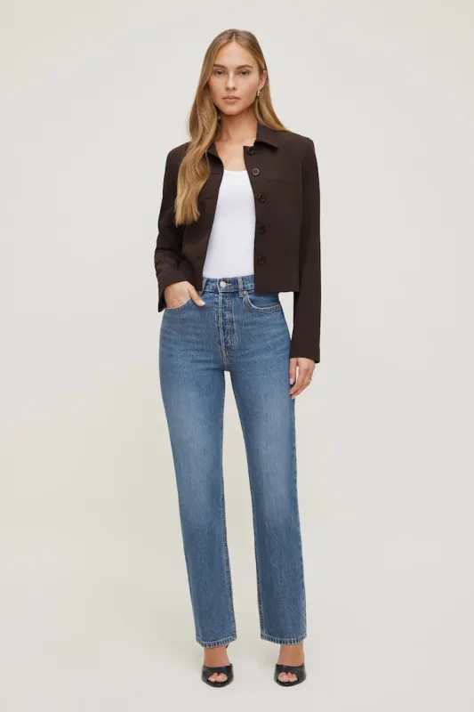 Olivia Comfort High Rise Straight Leg Jeans sold by Dynamite