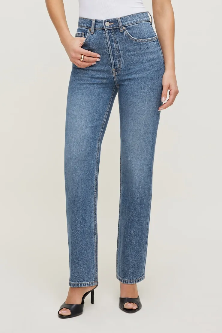 Olivia Comfort High Rise Straight Leg Jeans sold by Dynamite product image thumbnail 4