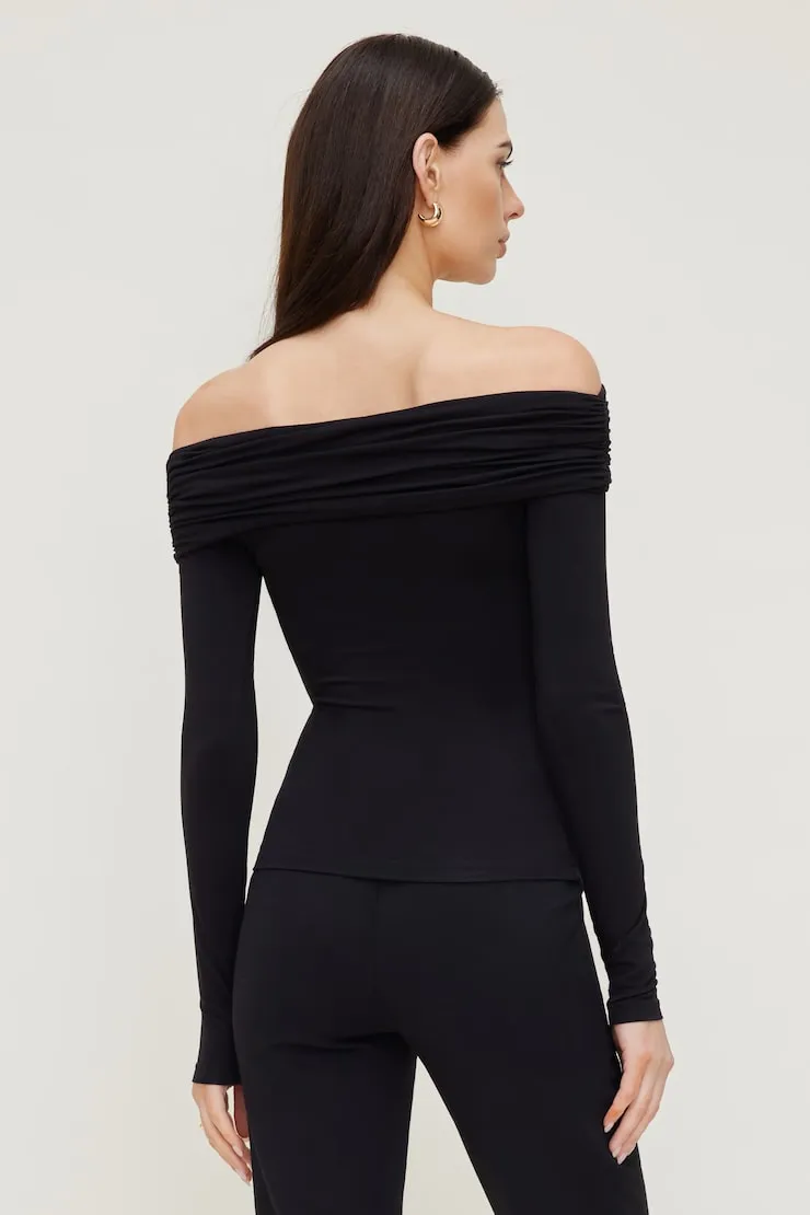 Off Shoulder Long Sleeve Top sold by Dynamite product image thumbnail 5