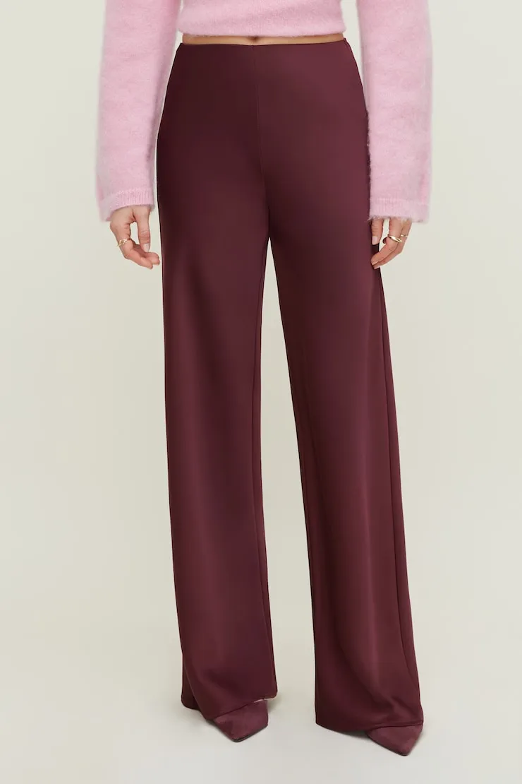 Izzy Wide Leg Satin Pants sold by Dynamite product image thumbnail 4
