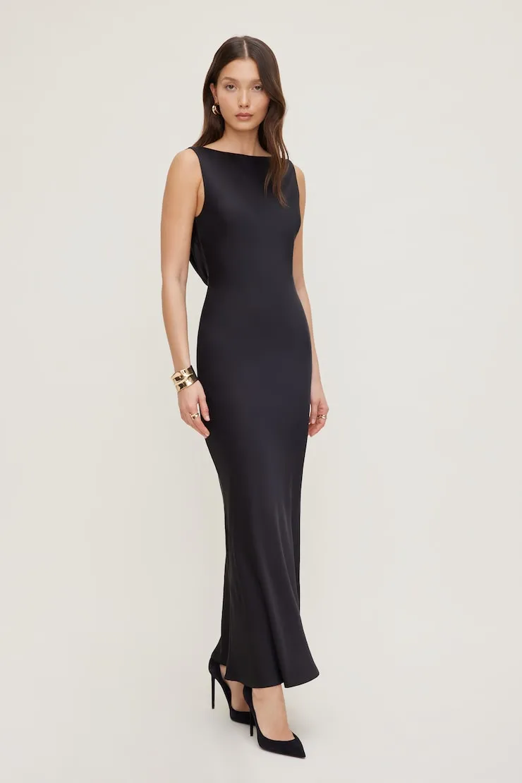 Nora Satin Maxi Slip Dress sold by Dynamite product image thumbnail 3