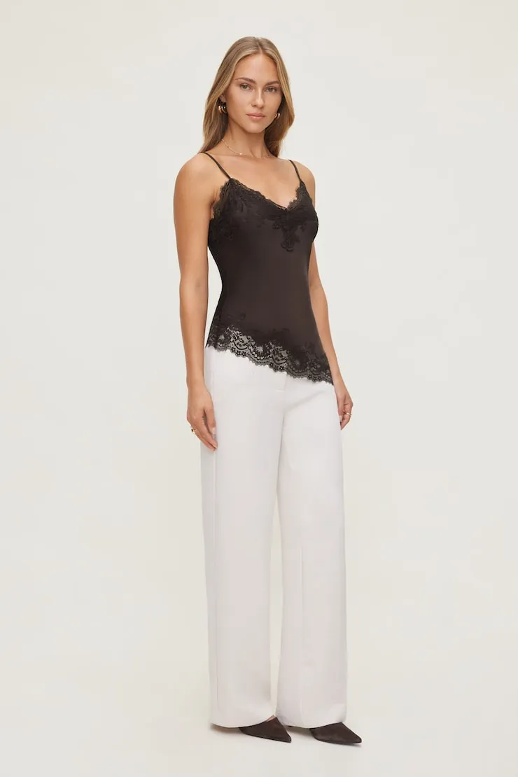 Cassie Asymmetric Lace Satin Cami sold by Dynamite product image thumbnail 3