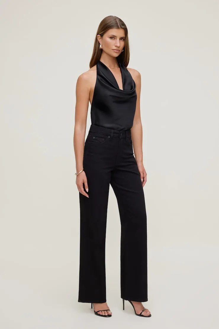 Camila Satin Cowl Halter Neck Blouse sold by Dynamite product image thumbnail 3